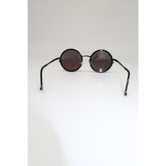 Saint Laurent SL 136 COMBI-002 Round Unisex Sunglasses in Black main image 6